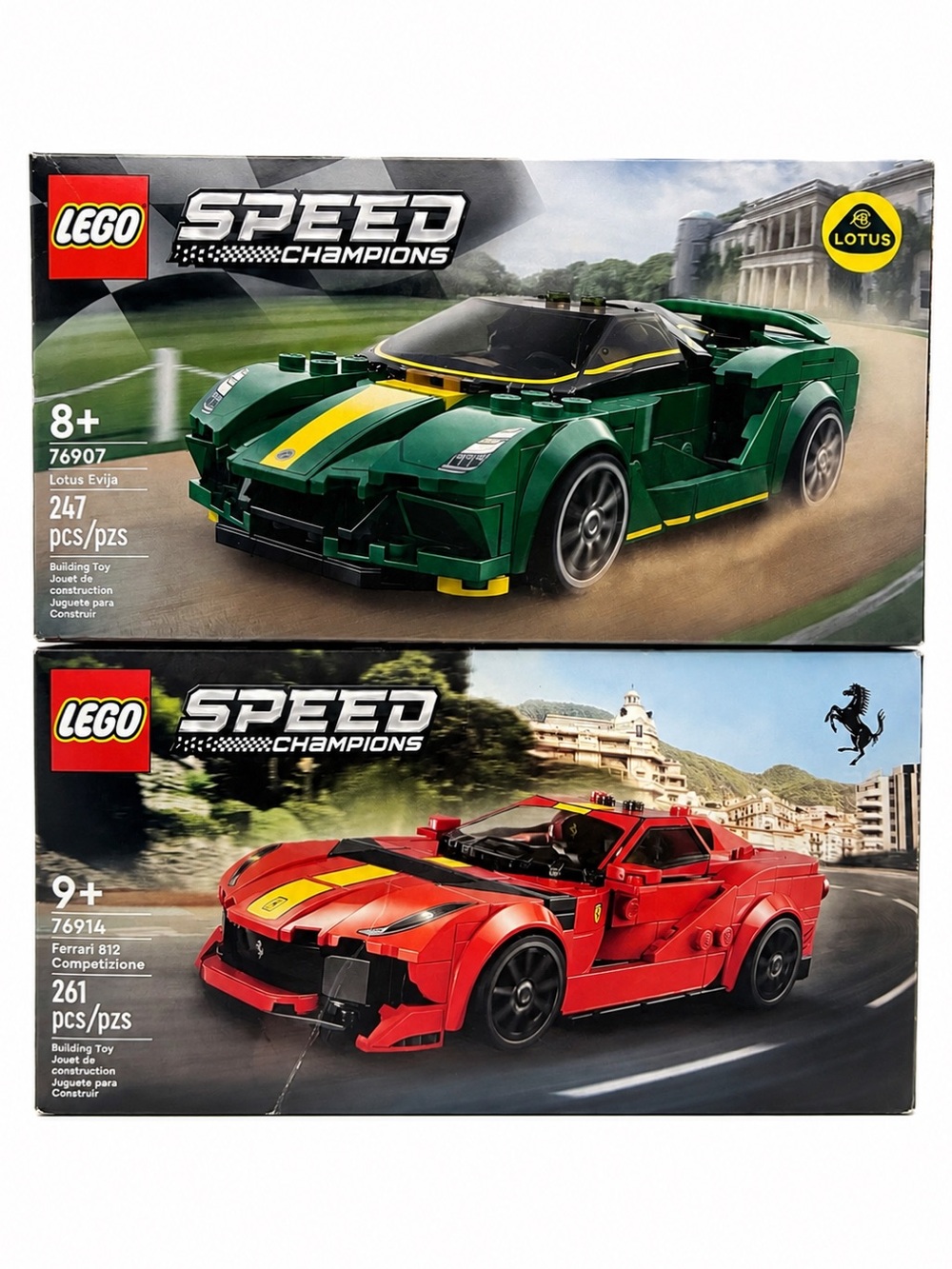 LEGO Speed Champions Retired Bundle 76907 Lotus Evija & 76914 Ferrari 812 NEW